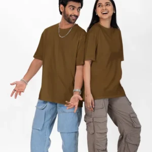 The Glitzo Oversized Tee – Brown