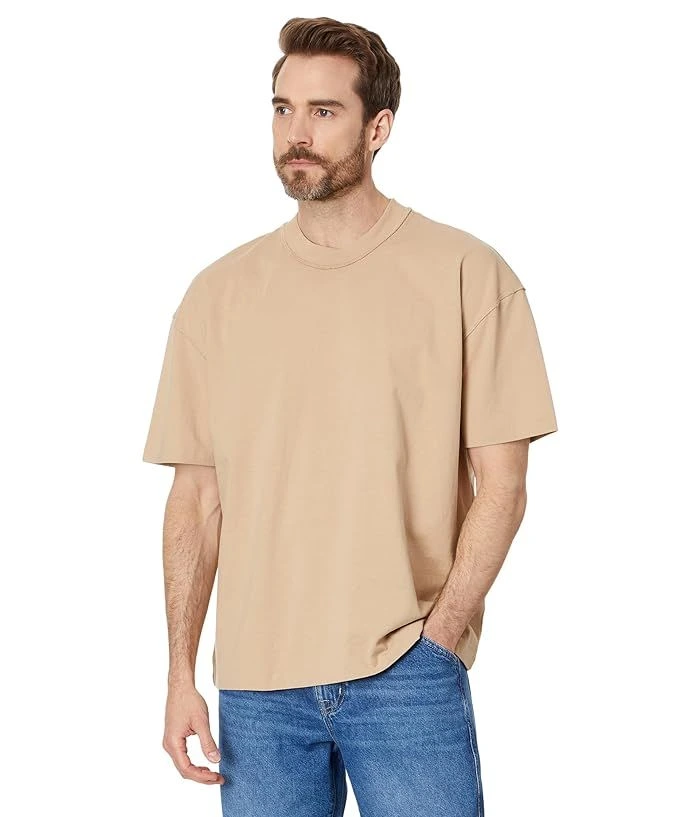 The Glitzo Oversized Tee – Beige - Image 2