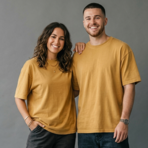The Glitzo Oversized Tee – Mustard
