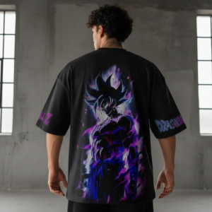 Glitzo Dragon Balls Z Oversized Graphic tee