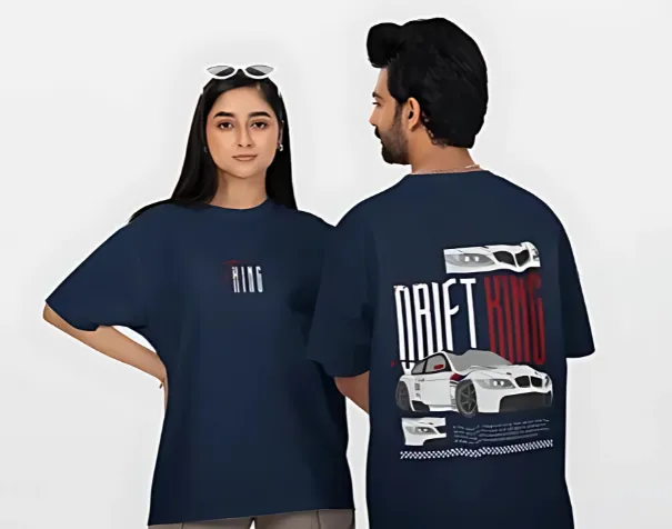 Glitzo Drift King Oversized Graphic tee - Image 7