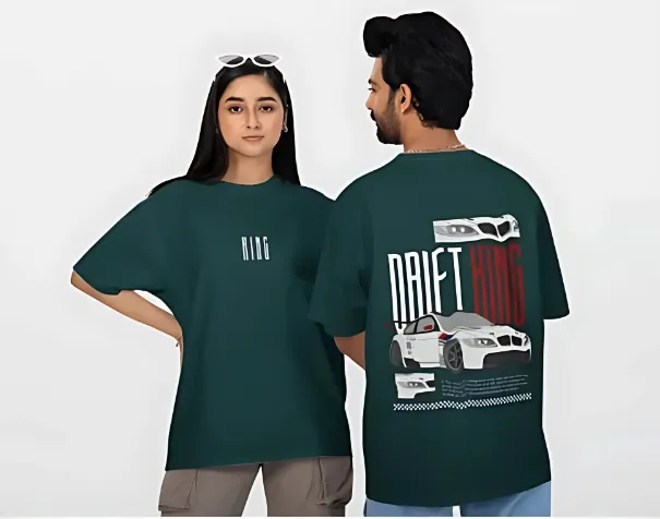 Glitzo Drift King Oversized Graphic tee - Image 6