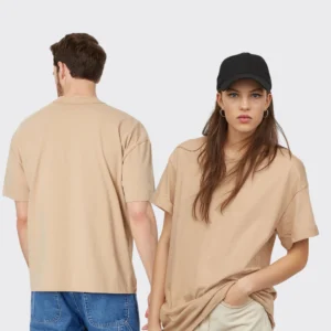 The Glitzo Oversized Tee – Beige