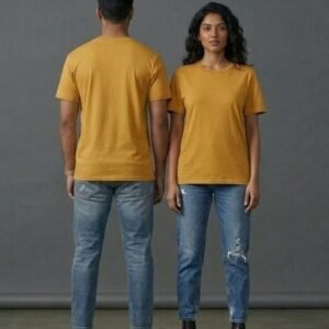 The Glitzo Basic Tee – Mustard streetwear