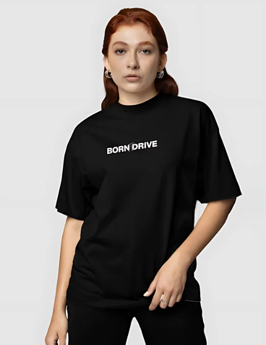 Glitzo Born to Drive Oversized Graphic tee - Image 2
