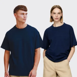 The Glitzo Oversized Tee – Navy Blue