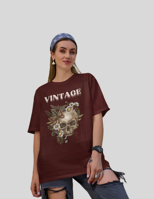 Glitzo Vintage Oversized Graphic tee - Image 7