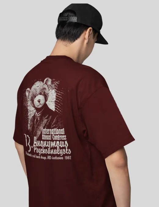 Glitzo Anonymous Oversized Graphic tee - Image 3