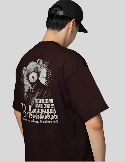 Glitzo Anonymous Oversized Graphic tee - Image 6
