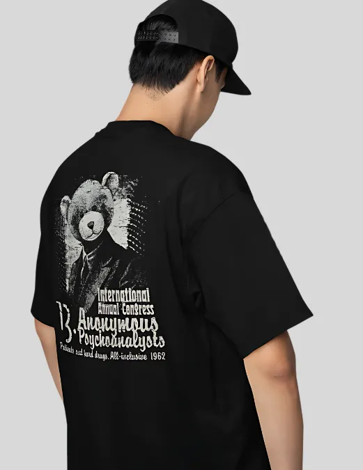 Glitzo Anonymous Oversized Graphic tee - Image 5