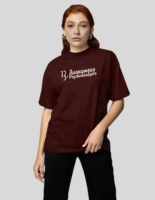 Glitzo Anonymous Oversized Graphic tee - Image 2
