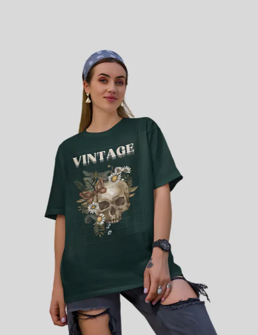 Glitzo Vintage Oversized Graphic tee - Image 8