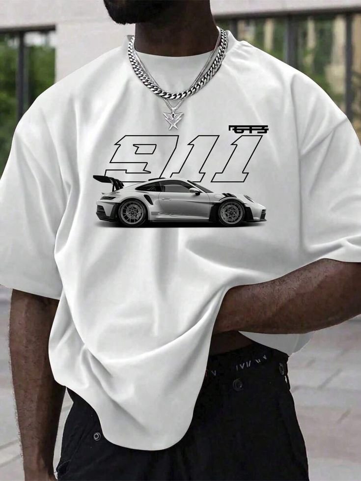 porsche printed tshirt