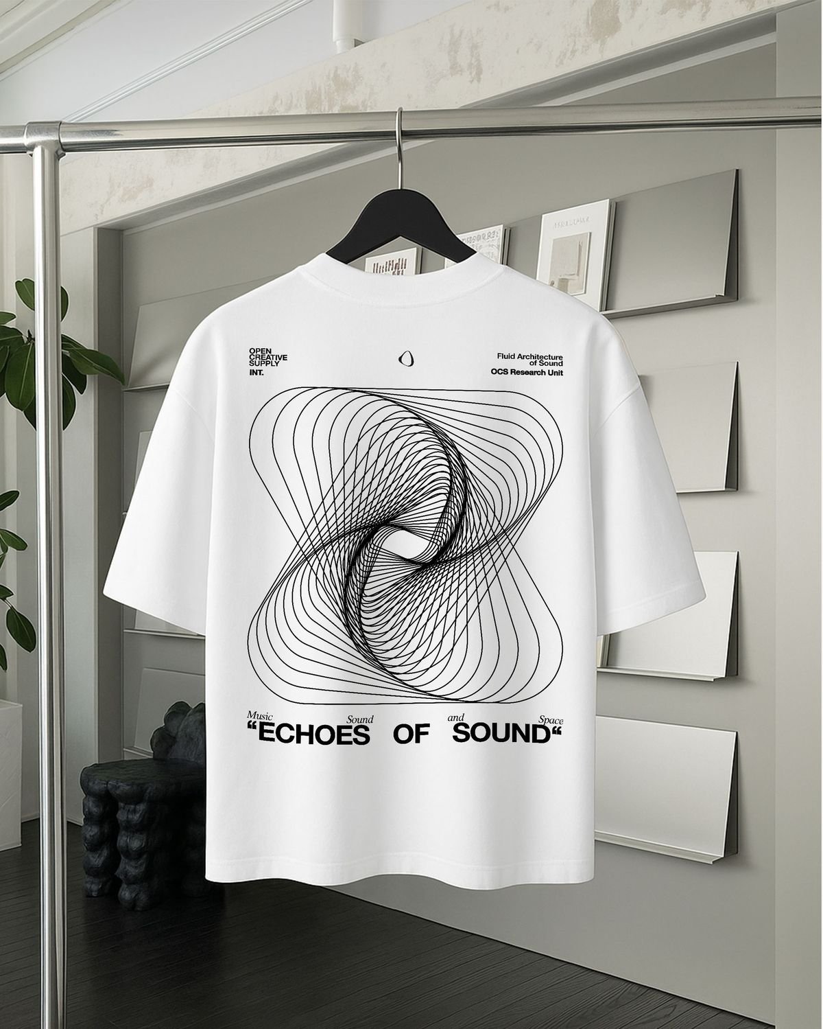 echo of sound printed tshirt