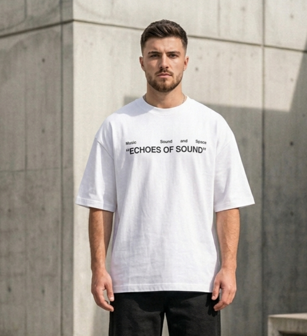 echo of sound printed tshirt