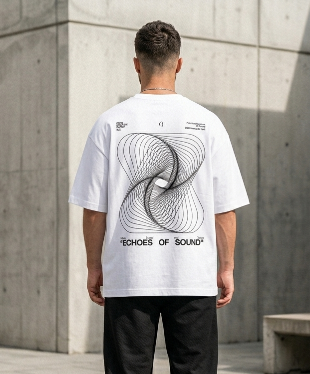 echo of sound printed tshirt