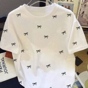 bow printed tsshirt