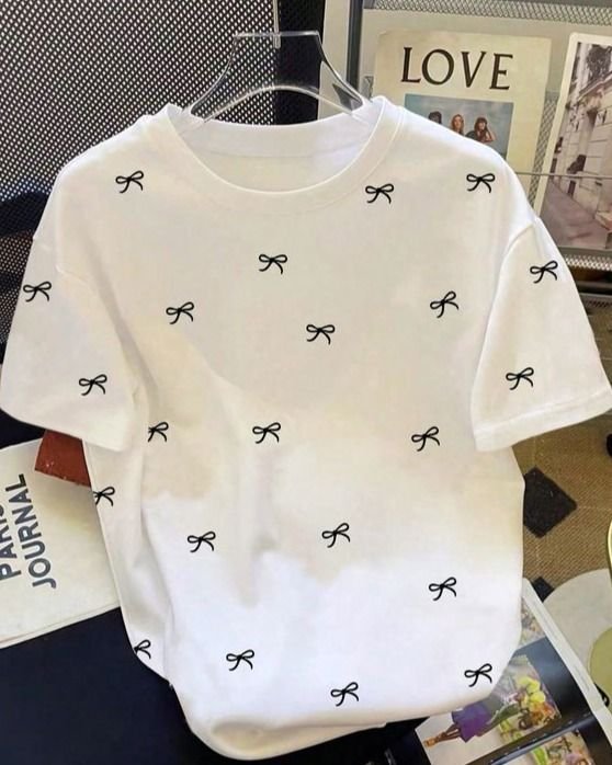bow printed tsshirt
